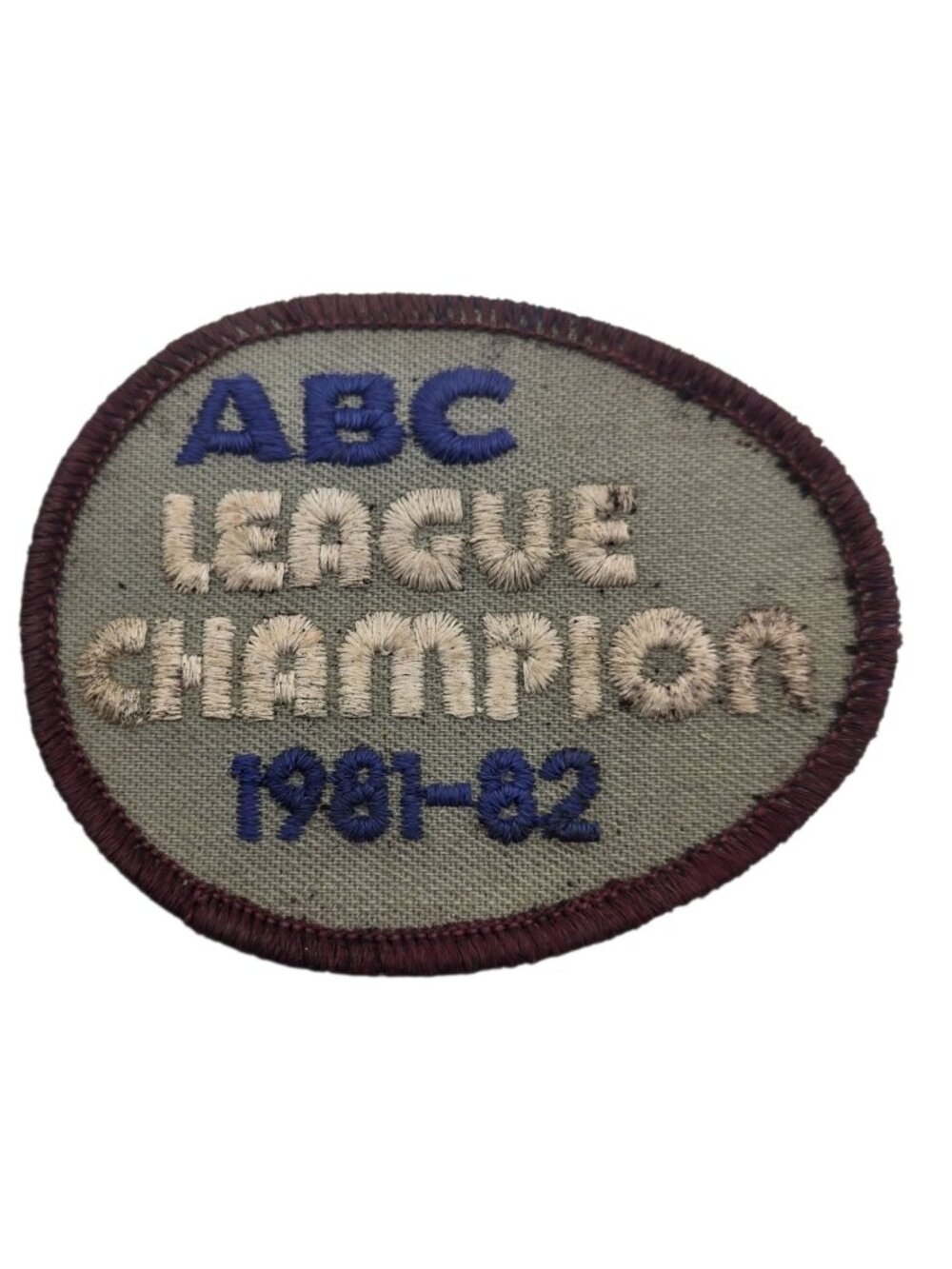 ABC Bowling League Champion 1981 1982 Embroidered Patch Vintage Sports AS IS